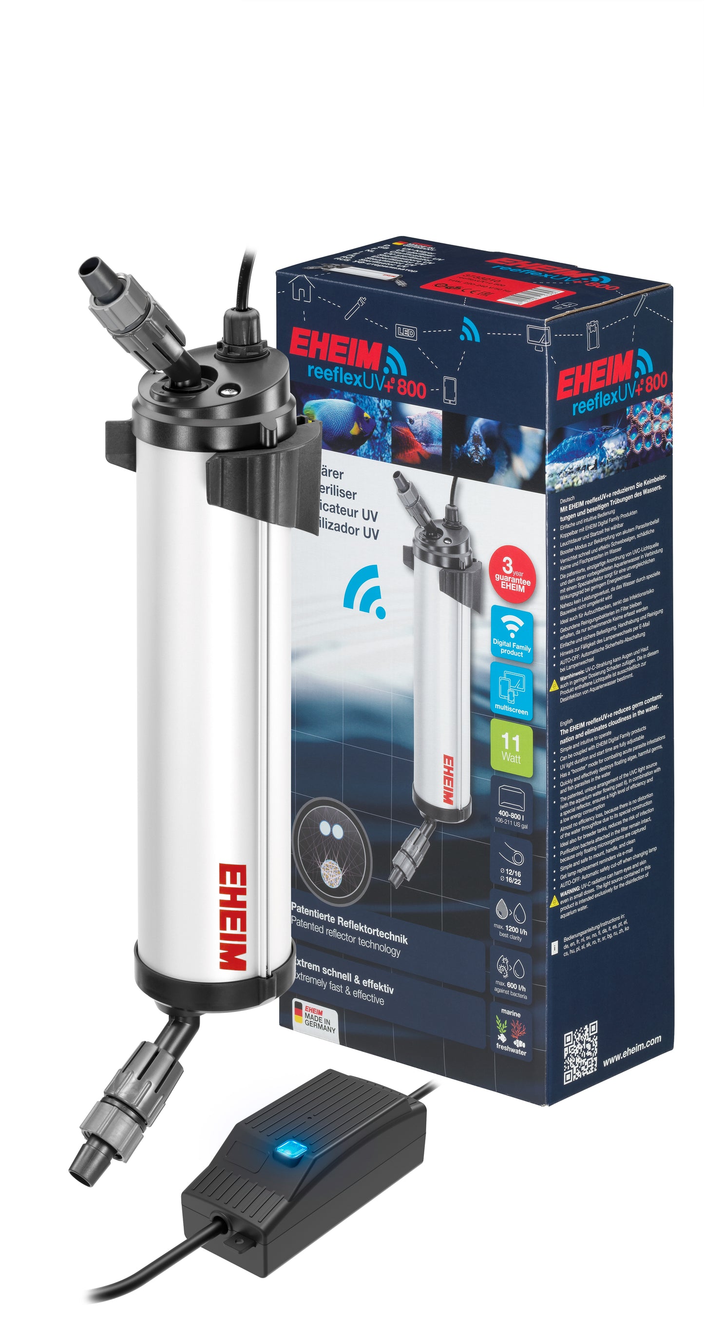 EHEIM reeflexUV 800+e UV sterilizer