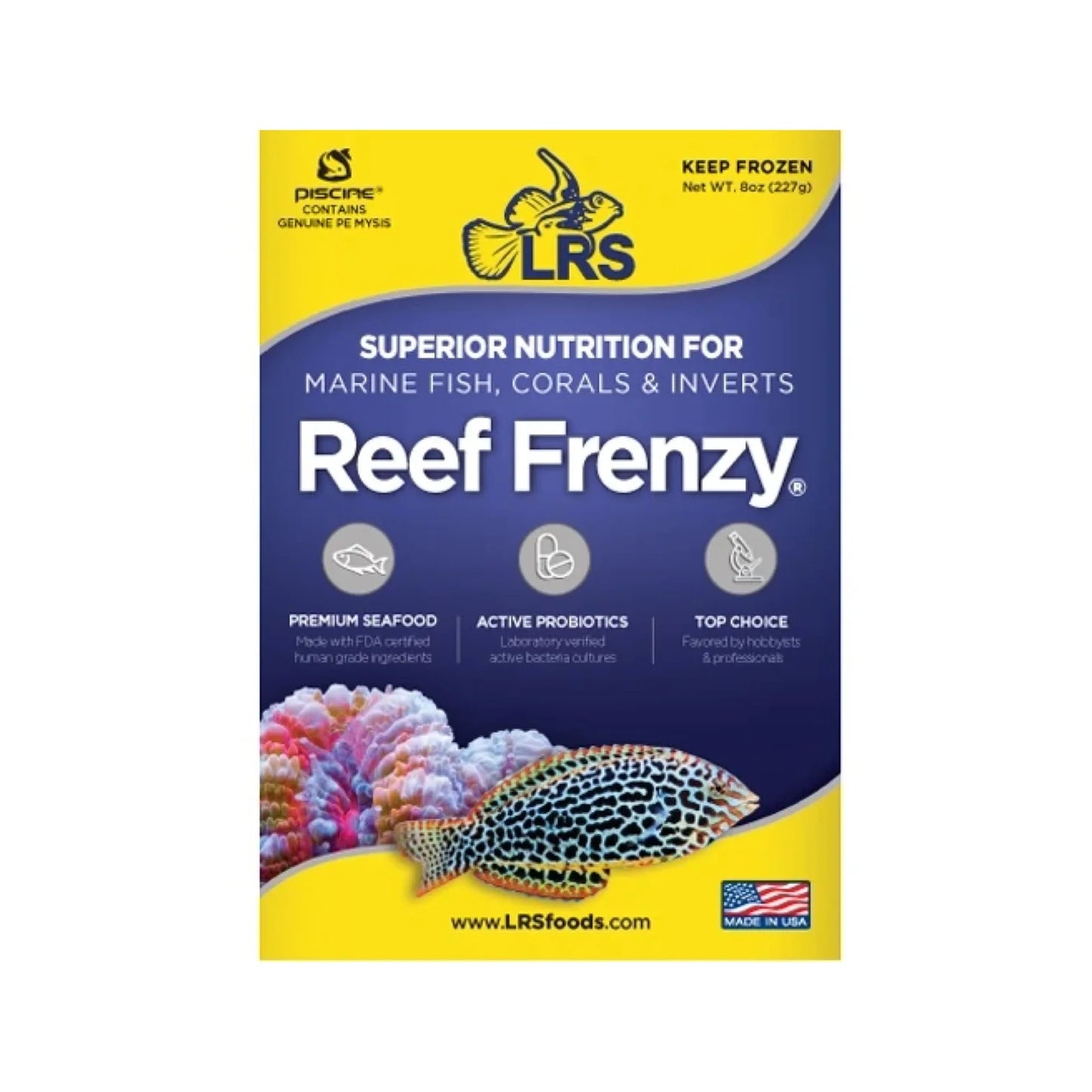 LRS REEF FRENZY Nourriture congelée (8OZ)