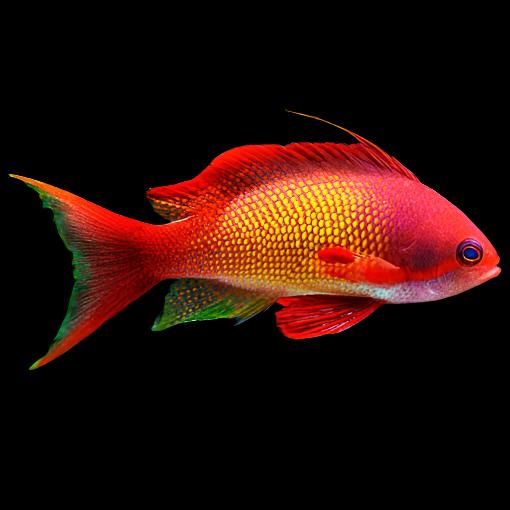 Pseudanthias squamipinnis (Lyretail Anthias Yellow Breasted ) Male