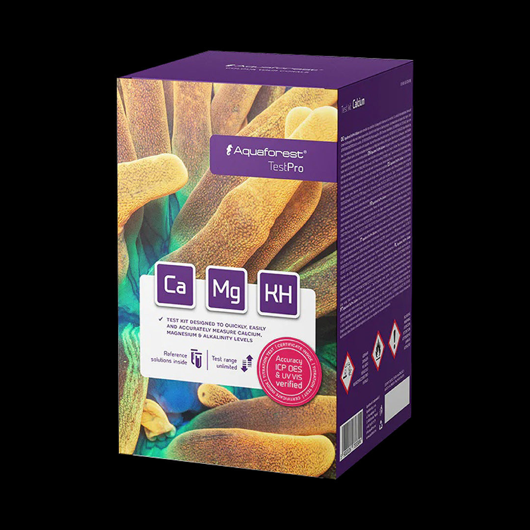 Kits test Aquaforest calcium KH magnésium phosphate pour aquarium récifal Pro