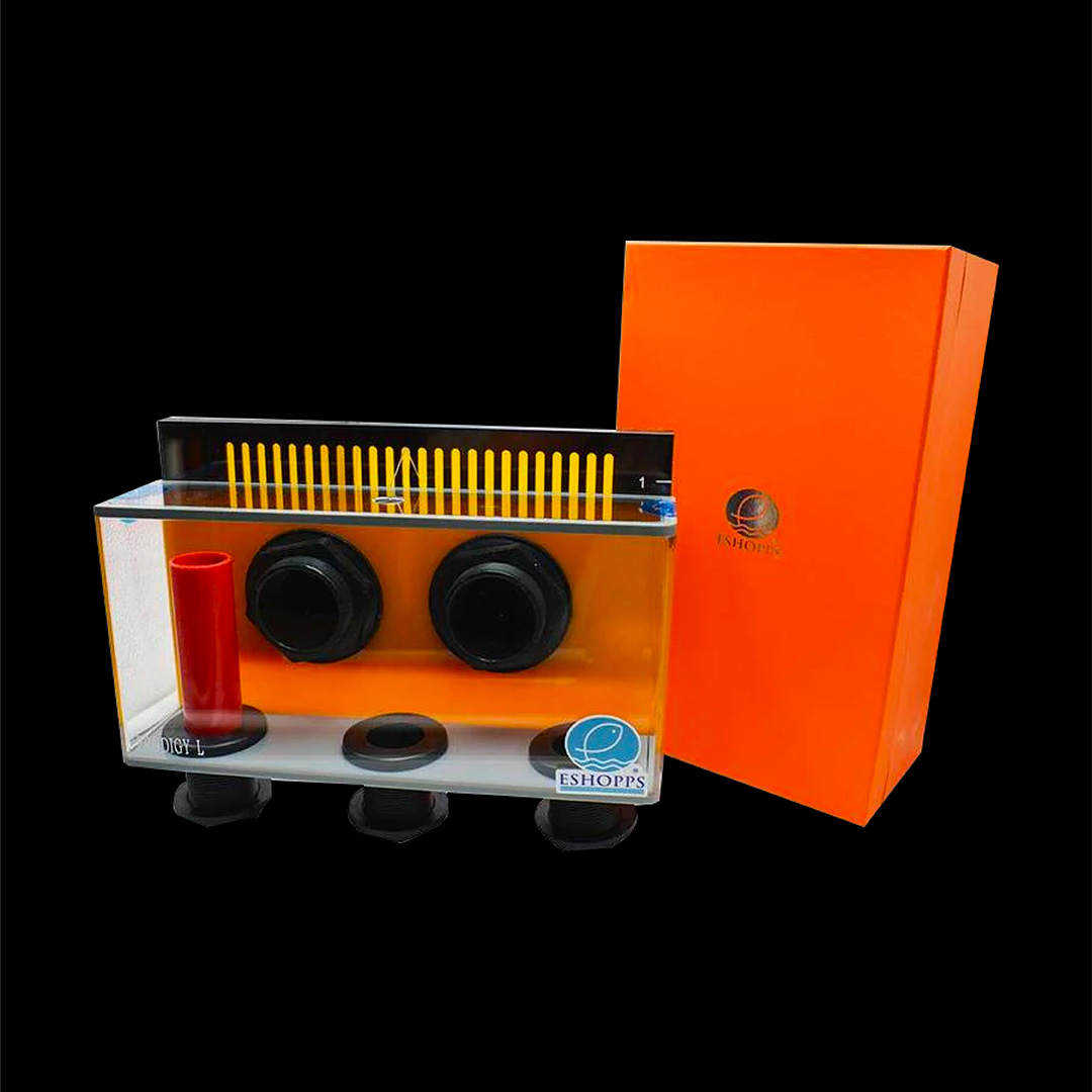 Systèmes overflow déversoire Eshopps pour aquarium récifal avec circulation silencieuse vers décante