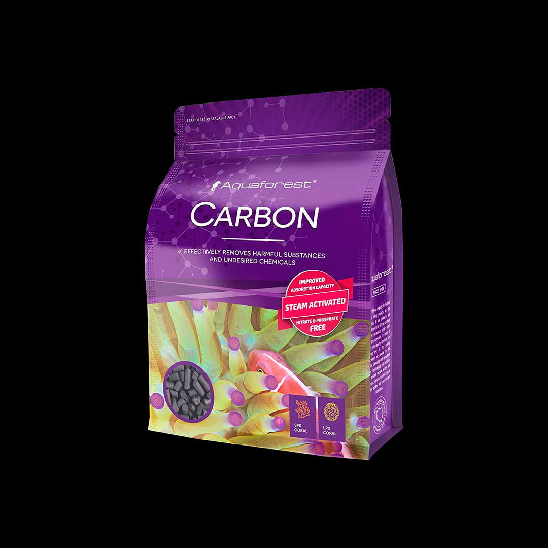 charbon et résines assortis disponibles chez Reef Solution