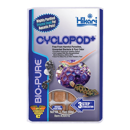 Emballage Hikari Bio-Pure Cyclopod+ congelé, mini cubes 1,75 oz (50 g) de copépodes