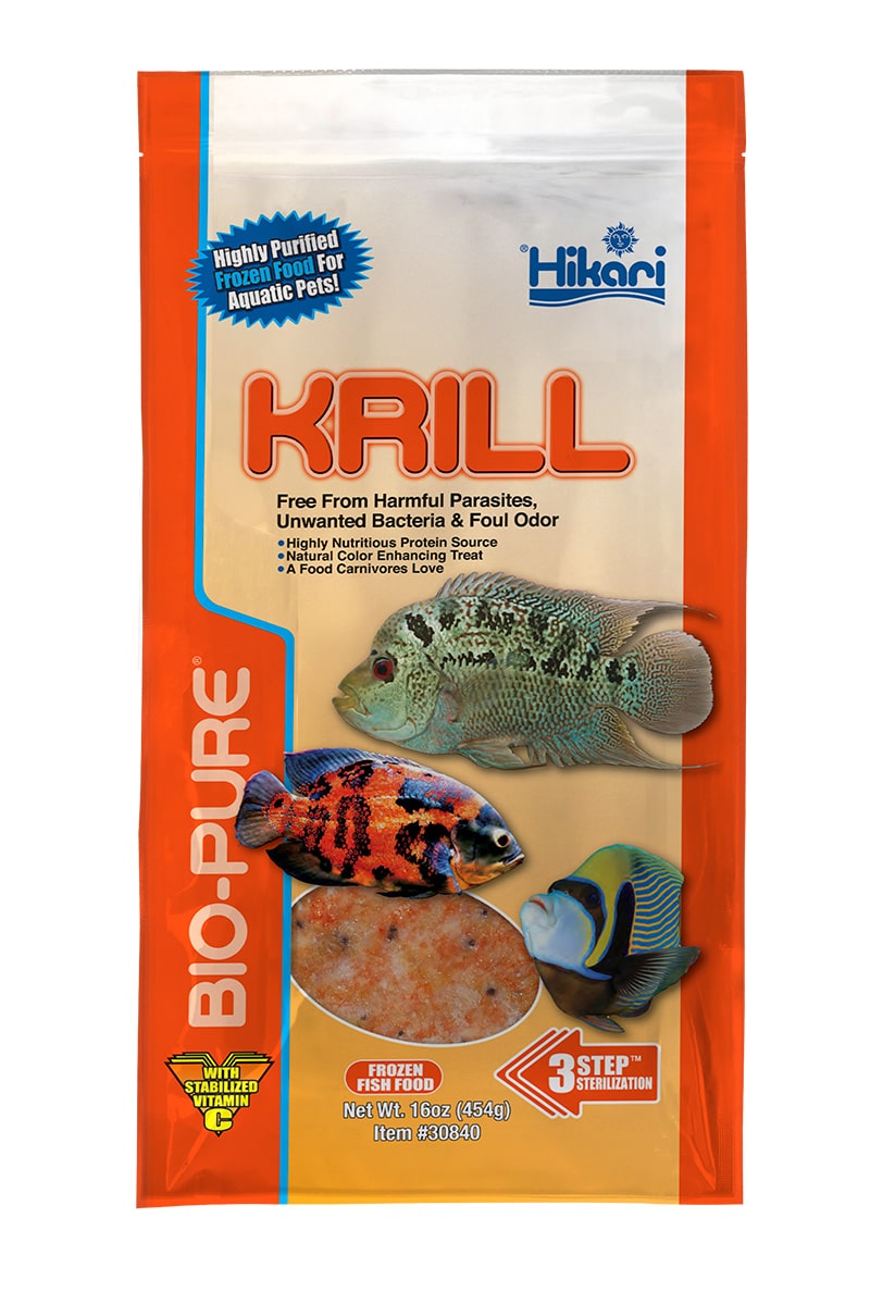 Emballage Hikari Bio-Pure krill congelé, paquet plat 16 oz (454 g)
