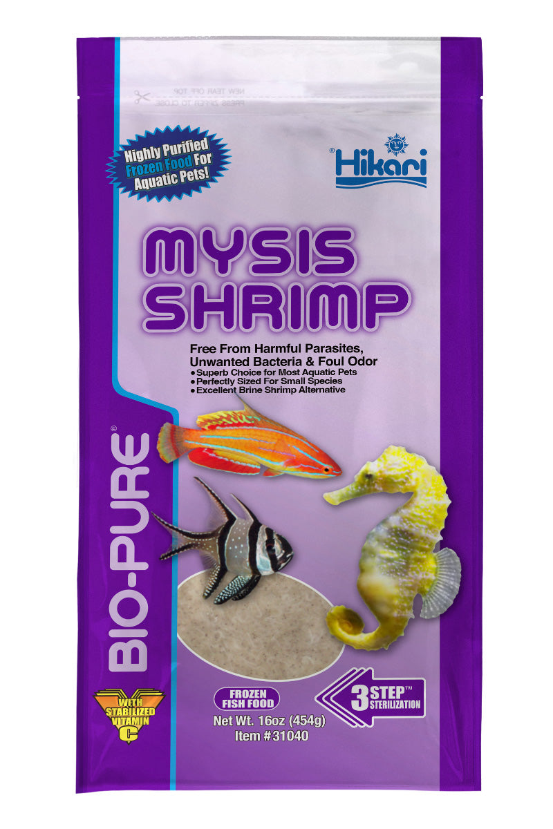 Emballage Hikari Bio-Pure crevettes mysis congelées, paquet plat 16 oz (454 g)