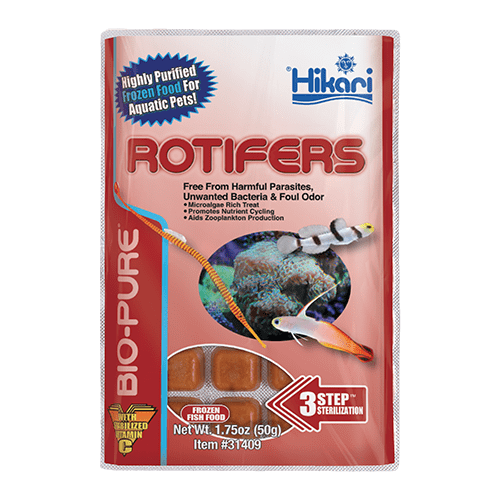 Emballage Hikari Bio-Pure rotifères congelés, mini cubes 1,75 oz (50 g)