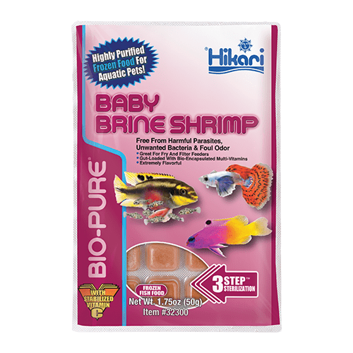 Emballage Hikari Bio-Pure Baby Brine Shrimp congelées 40 mini cubes 1,75 oz recto