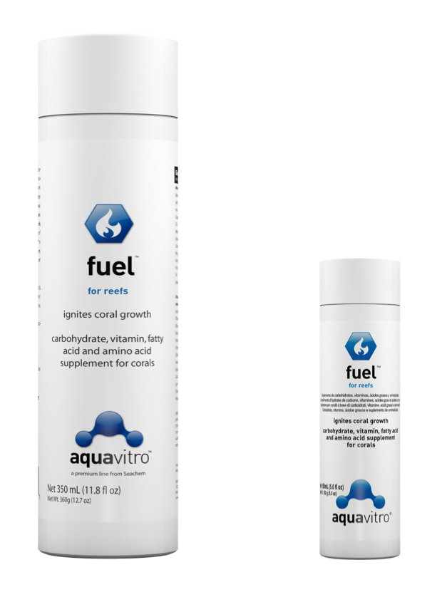 Aquavitro Fuel — Formats de supplément nutritionnel pour coraux