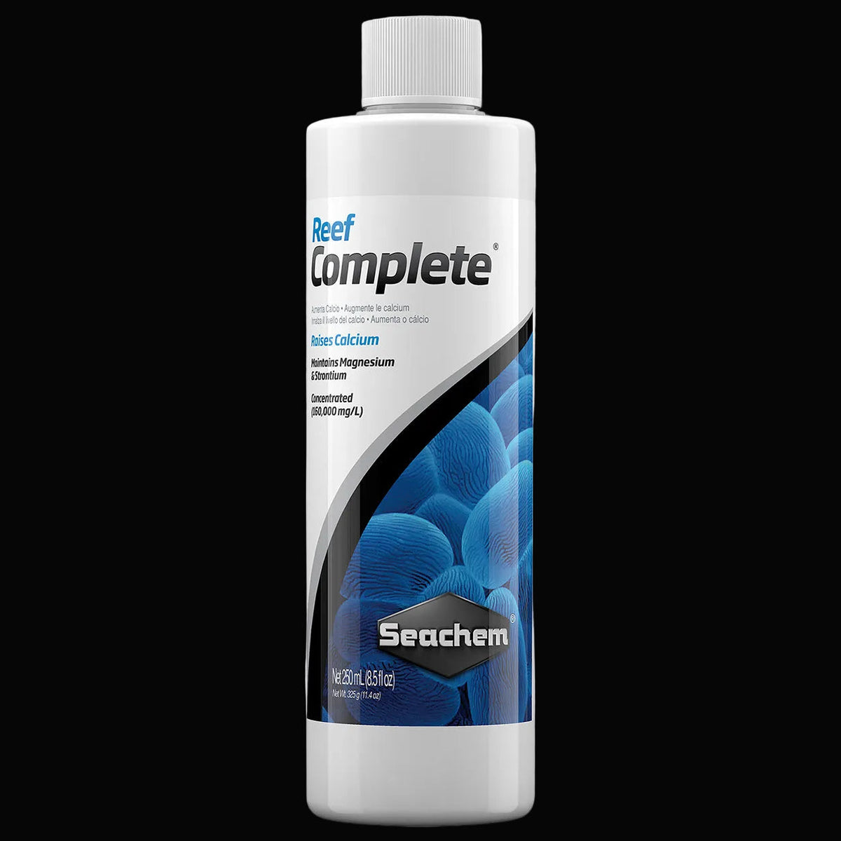 Seachem Reef Complete 250 ml — Calcium ionique liquide pour aquarium récifal