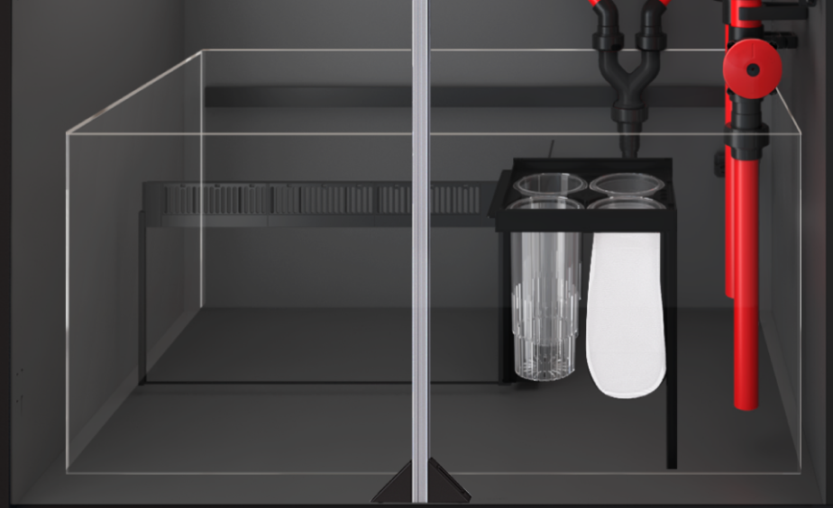Décante REEF-SPEC du Red Sea Reefer Peninsula 350 G3 — compartiments de filtration