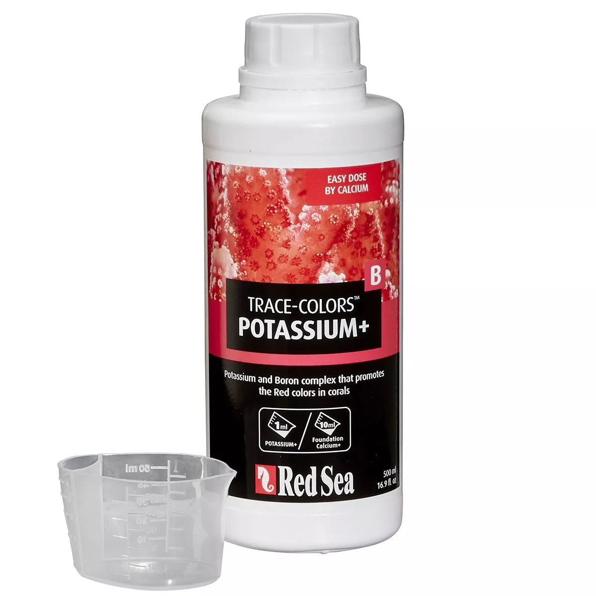 Red Sea Trace Colors Potassium+ (Coral Colors B) 500ml – Booster de Pigmentation Rouge et Métabolisme Corallien