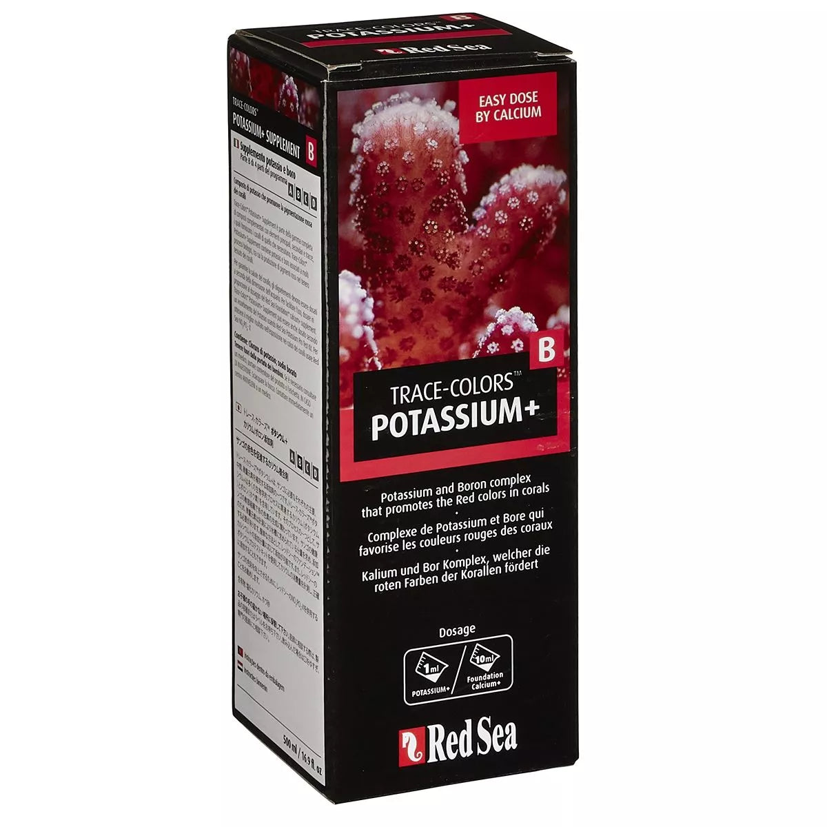 Red Sea Trace Colors Potassium+ (Coral Colors B) 500ml – Booster de Pigmentation Rouge et Métabolisme Corallien