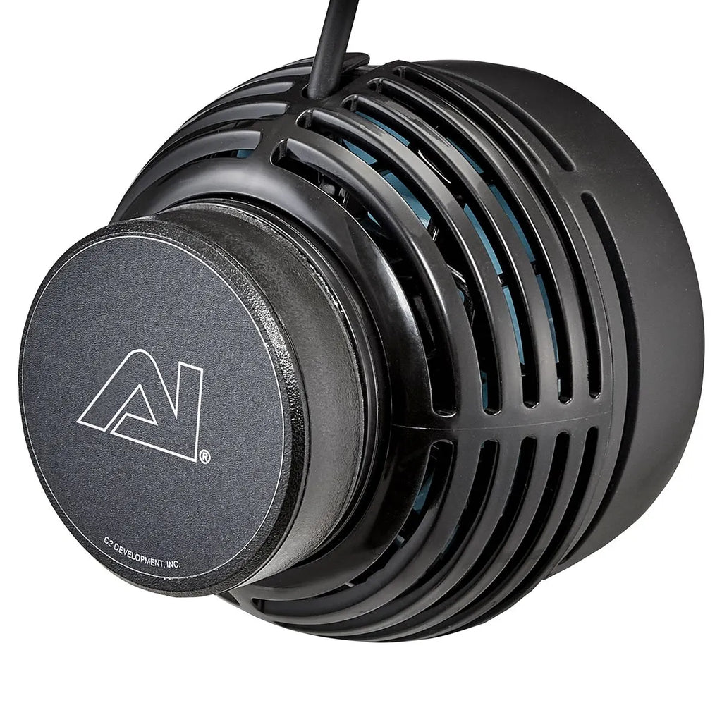 AquaIllumination Nero 5 vue de côté design compact avec câble d'alimentation