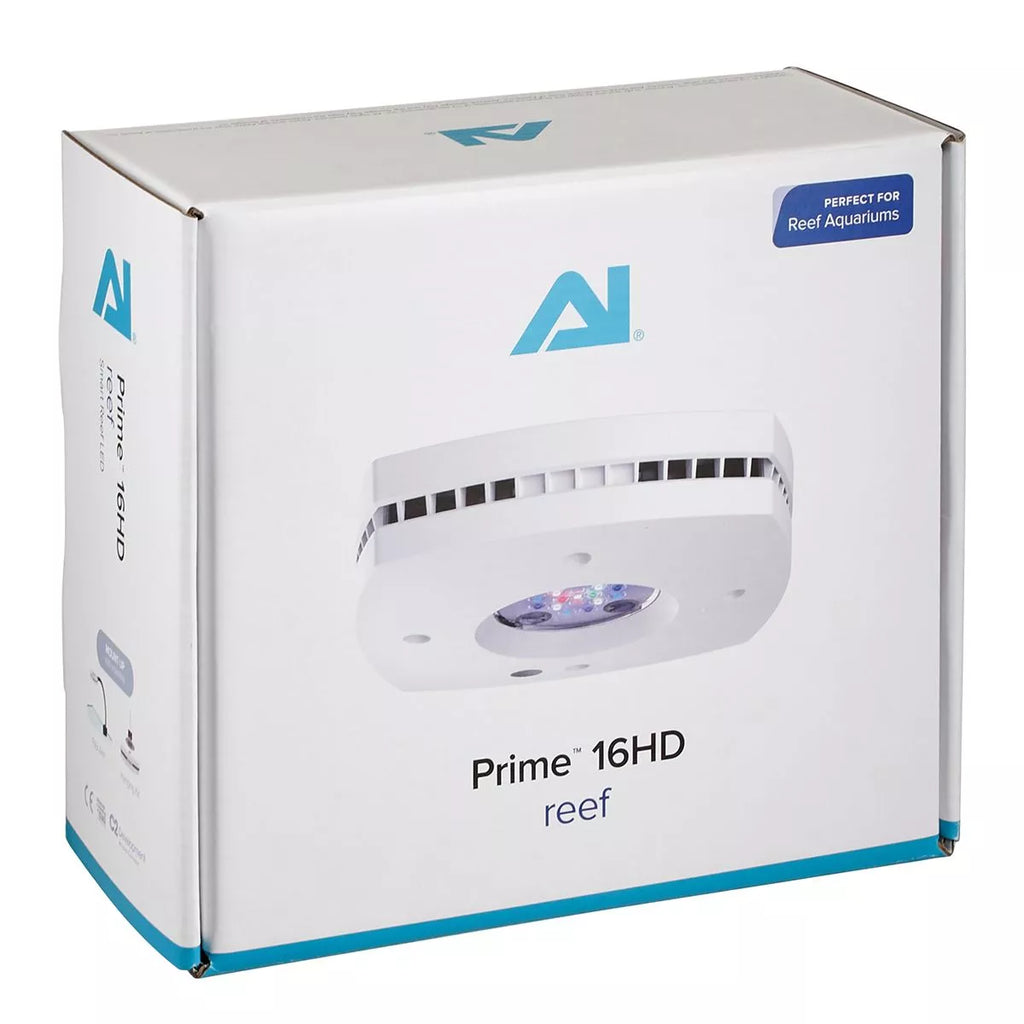 AquaIllumination Prime 16HD Reef boîte emballage contenu inclus blanc