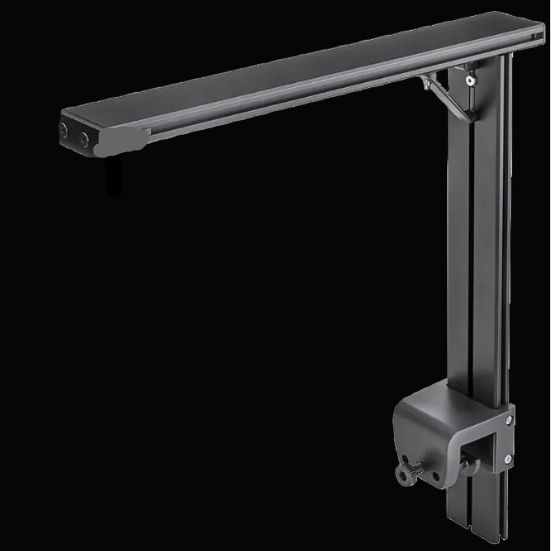 AquaIllumination HMS Single Arm Kit assemblé rail vertical et pince fixation aquarium rimless