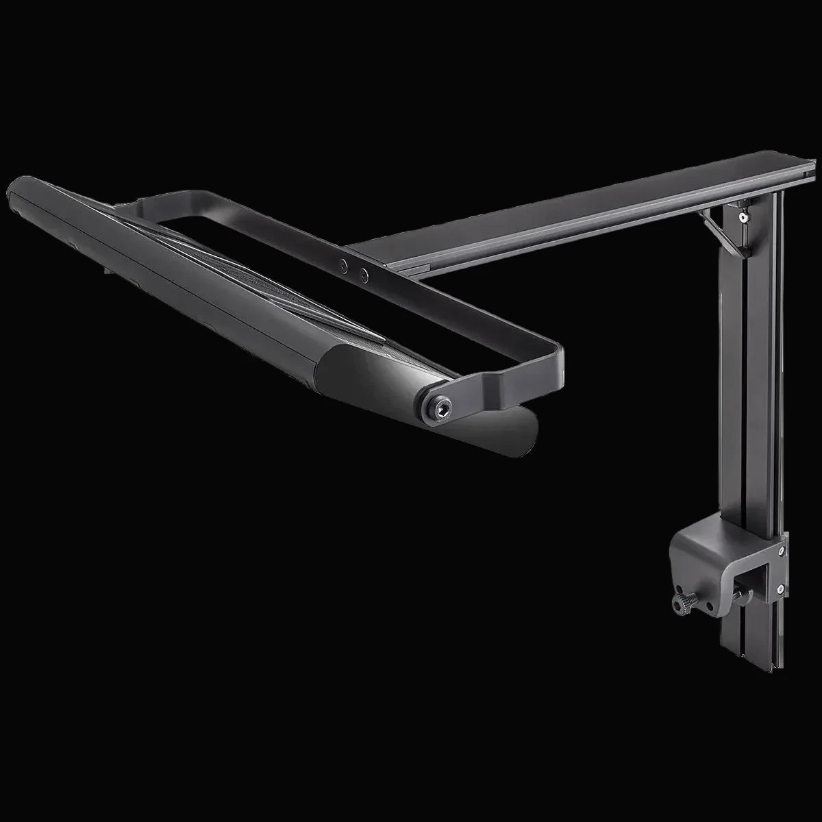 AquaIllumination Hydra Edge 68HD sur bracket HMS Single Arm vue latérale angle