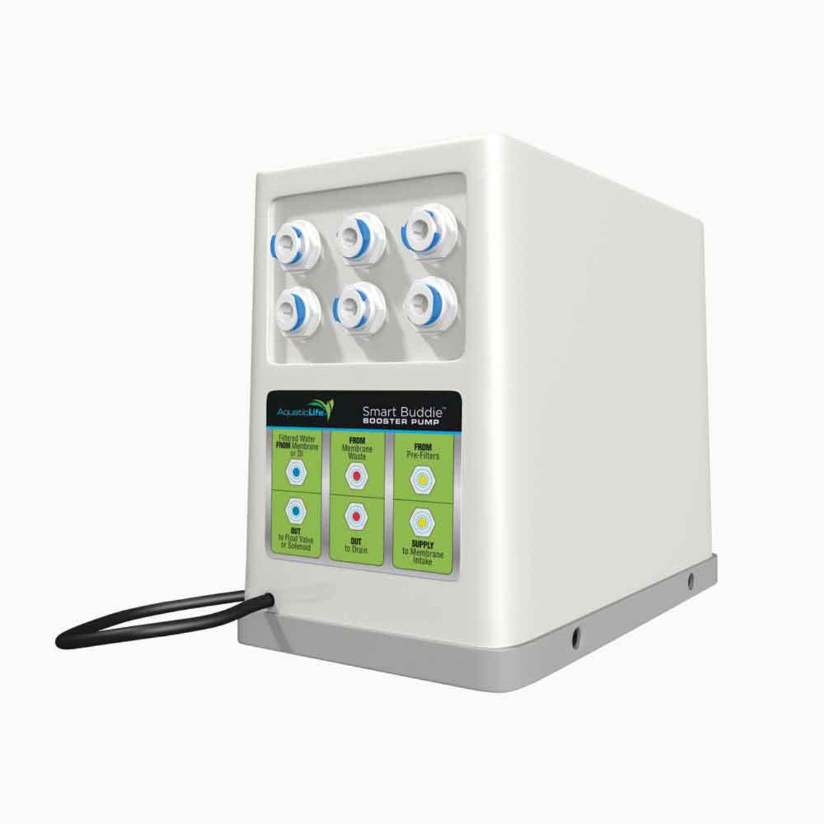 Aquatic Life Smart Buddie Booster Pompe de Surpression Intelligente pour Systèmes d’Osmose Inverse de 50 à 100 GPD