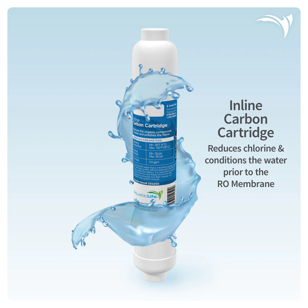 AquaticLife RO Buddie +DI 50 GPD – Système d’Osmose Inverse Compact avec Déionisation (4 Étapes)