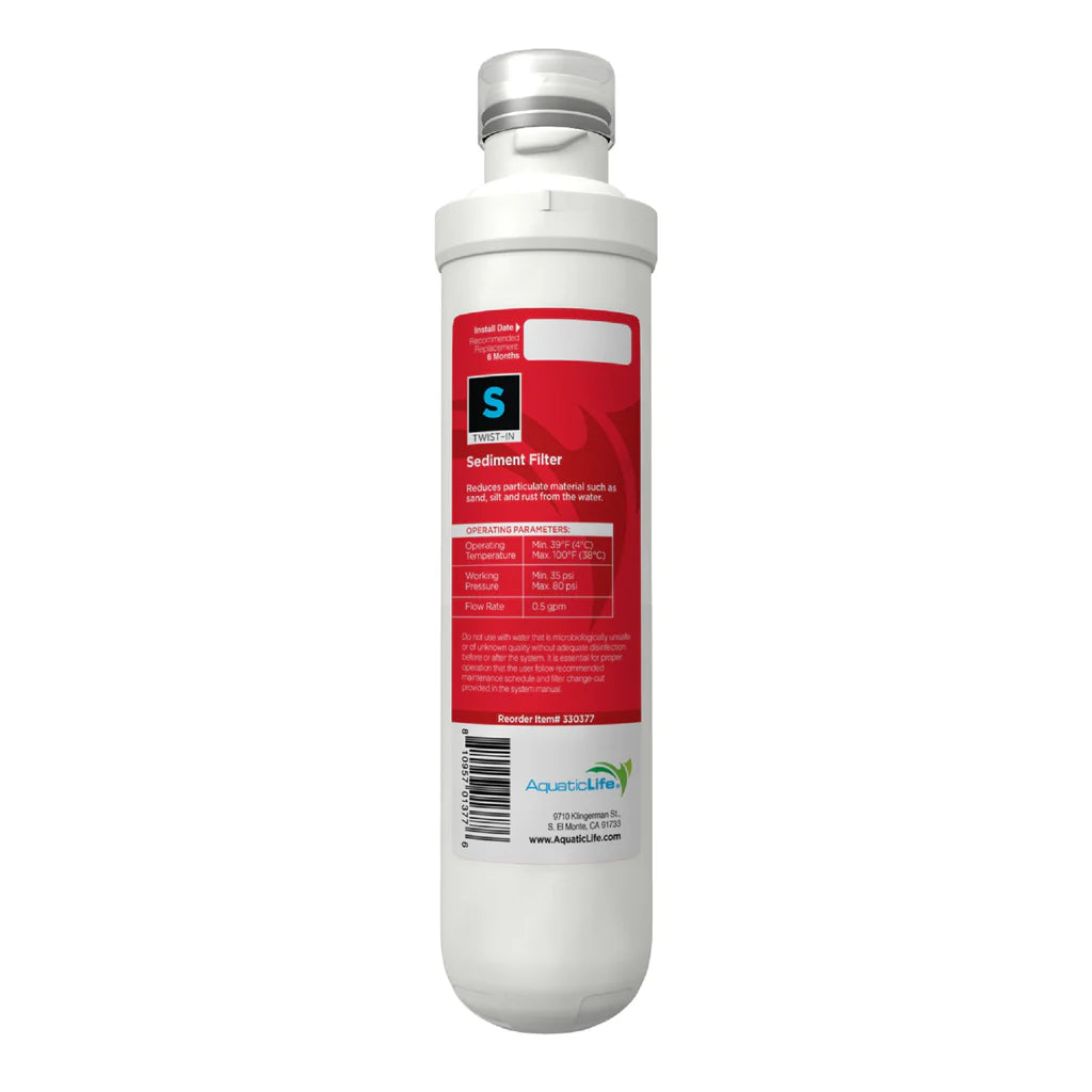 AquaticLife Twist-In 100 GPD 4-Stage Reverse Osmosis/Deionization System – Système d’Osmose Inverse à 4 Étapes