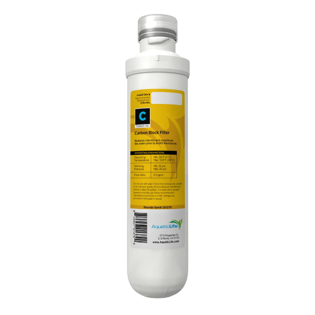 AquaticLife Twist-In 100 GPD 4-Stage Reverse Osmosis/Deionization System – Système d’Osmose Inverse à 4 Étapes