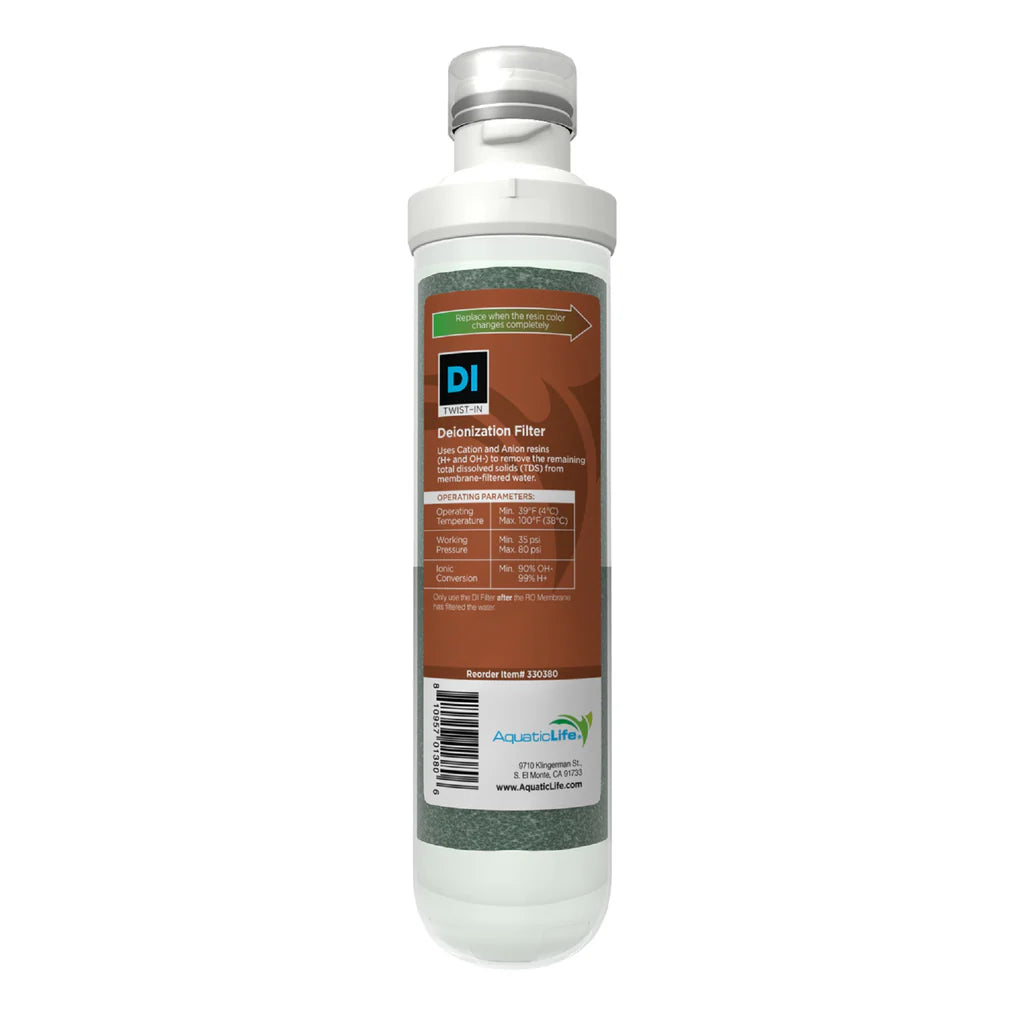 AquaticLife Twist-In 100 GPD 4-Stage Reverse Osmosis/Deionization System – Système d’Osmose Inverse à 4 Étapes