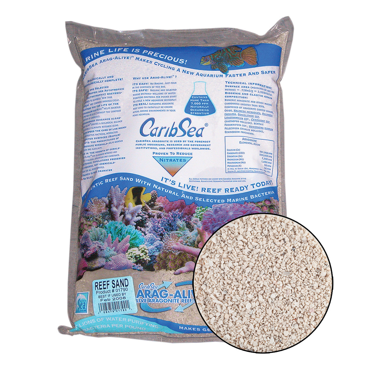 CaribSea Arag-vivant ! Sable de récif de qualité spéciale – 10 lb