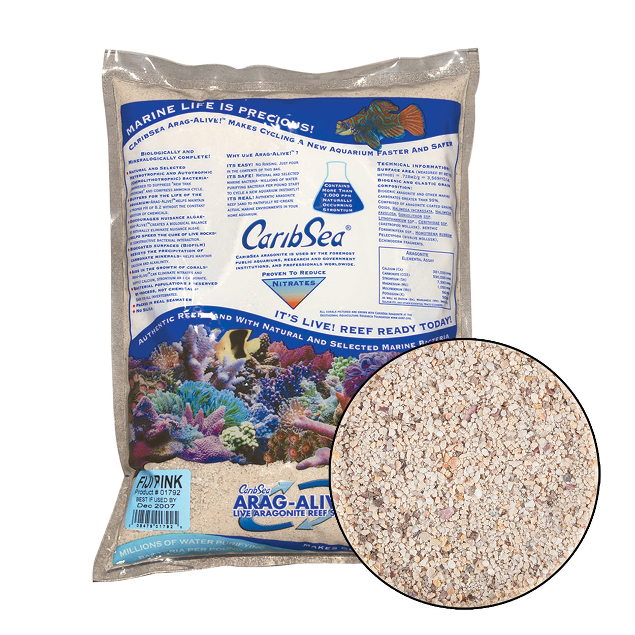 CaribSea Arag-Alive! Rose Fidji - 10 lb