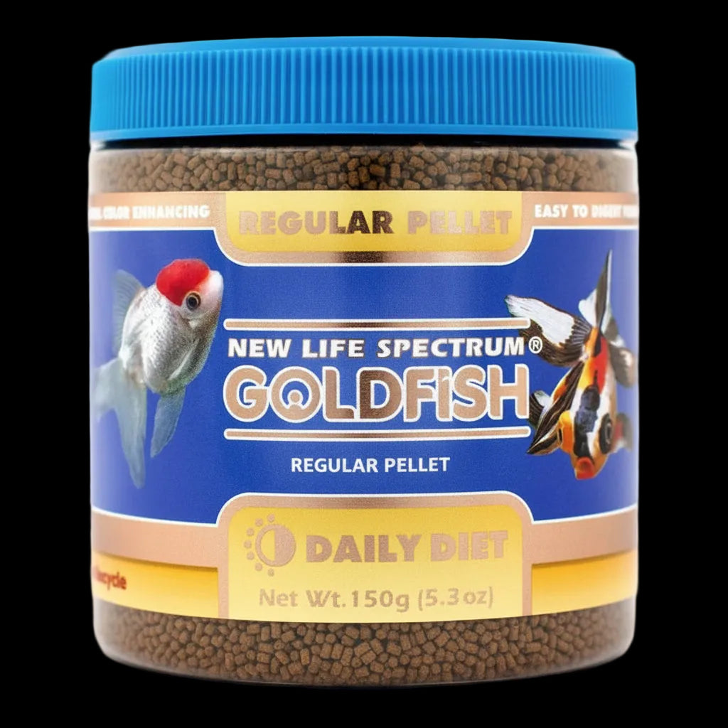 New Life Spectrum Goldfish Regular 150 g jar of sinking pellets for goldfish