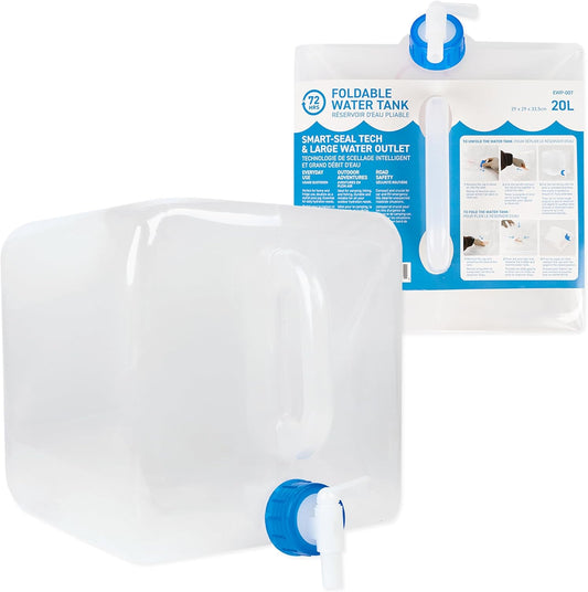 5 Gallons Récipient de Stockage d’Eau Pliable – Avec Eau Salée