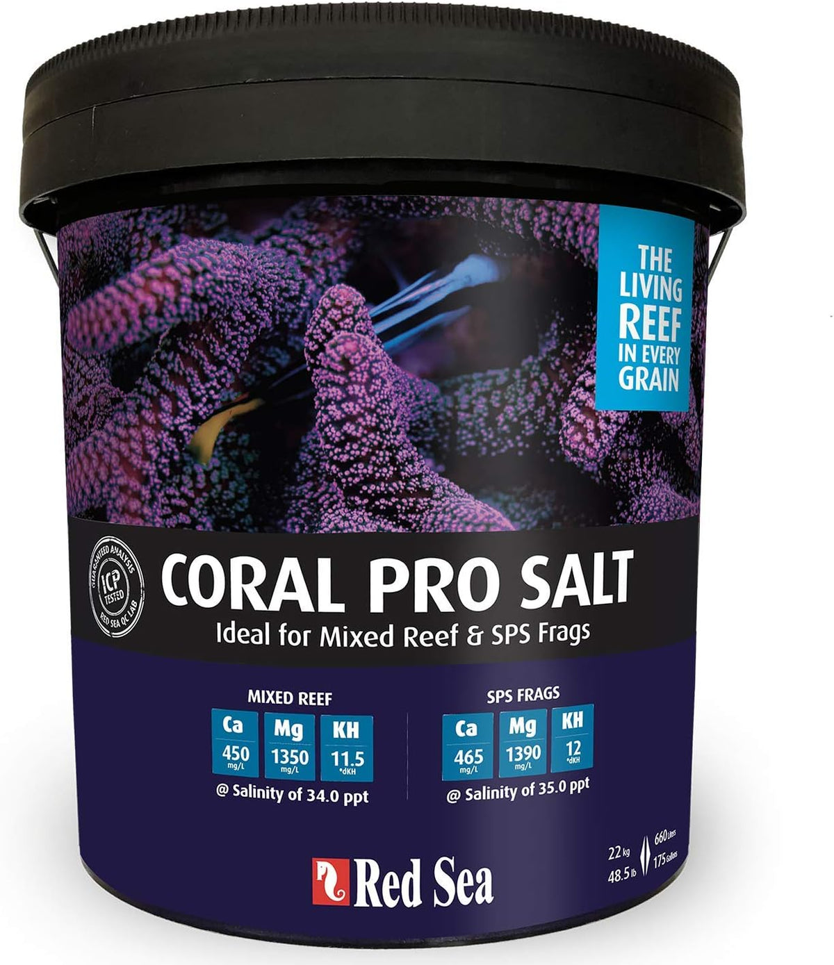 Red Sea Coral Pro Salt 175gal – Formule Optimisée pour la Croissance des Coraux