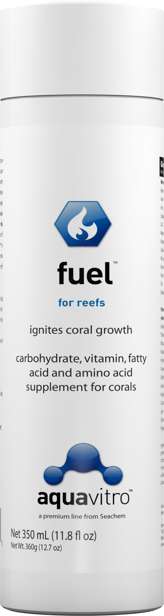 Aquavitro Fuel 350 ml — Supplément coraux acides aminés et vitamines base chlorella