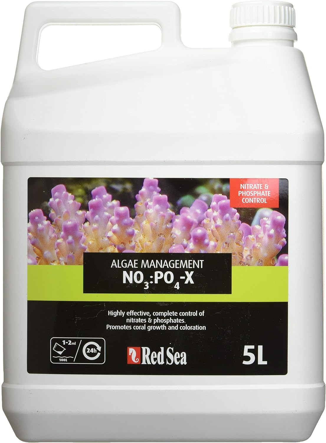 Bidon Red Sea NO3:PO4-X 5 L réducteur de nitrates et phosphates NoPox grands systèmes récifaux