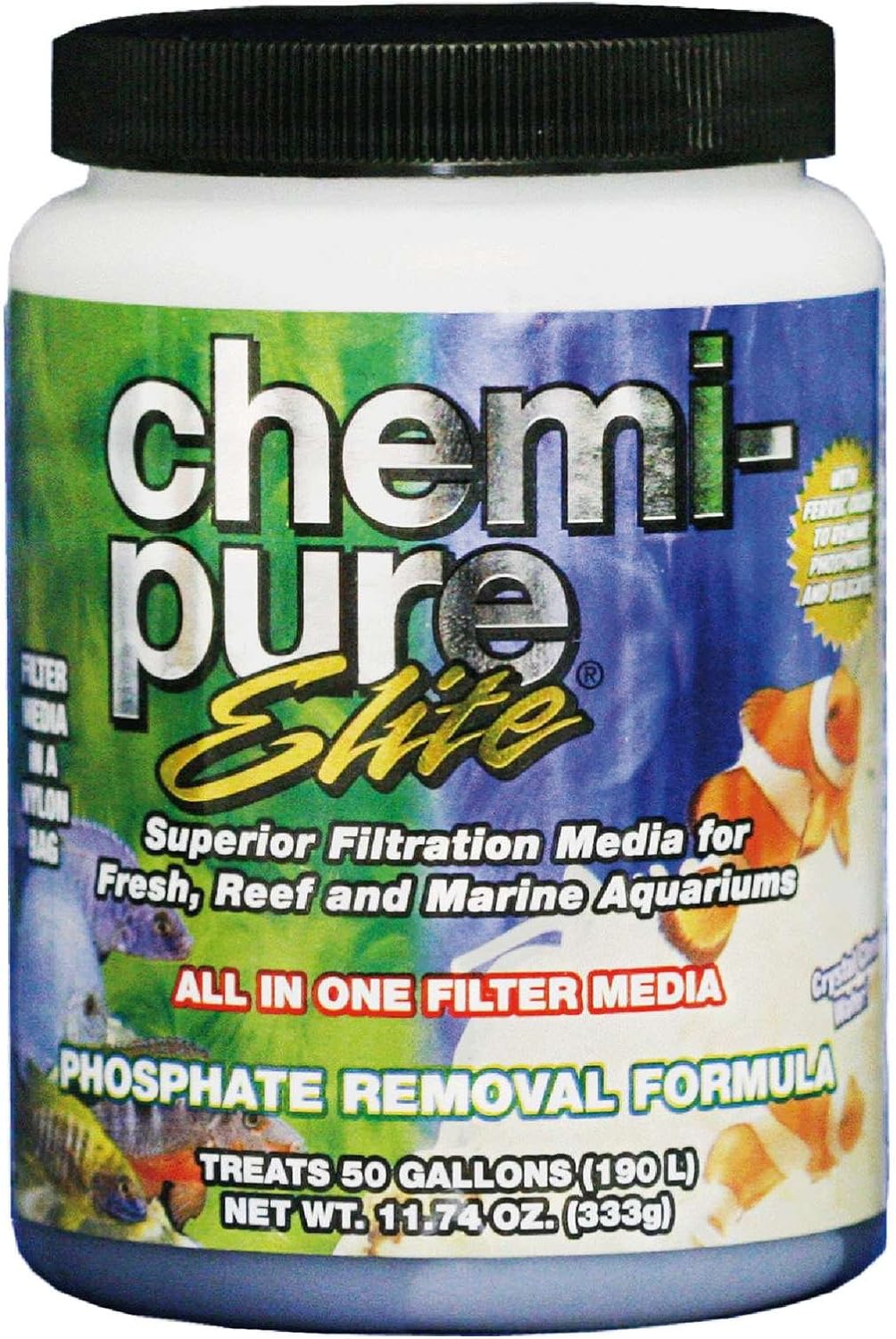 Boyd Chemi-Pure Elite 11.74 oz – Filtration Optimale pour Aquariums Récifaux et Eau Douce