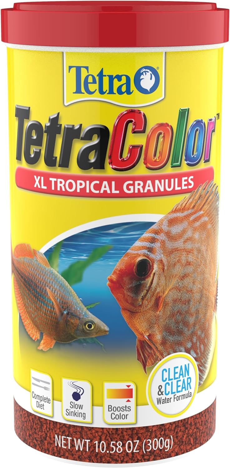 Pot Tetra Color XL Tropical Granules 300 g nourriture rehausse couleurs poissons tropicaux discus