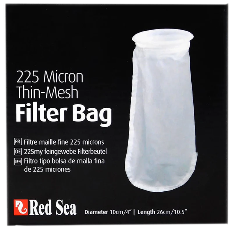 Red Sea 225 Micron Mesh Filter Bag 4”x10.5” – Chaussette de Filtration Durable