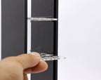 Porte-floss acrylique Reef Casa installé dans la chambre de filtration d'un aquarium récifal tout-en-un