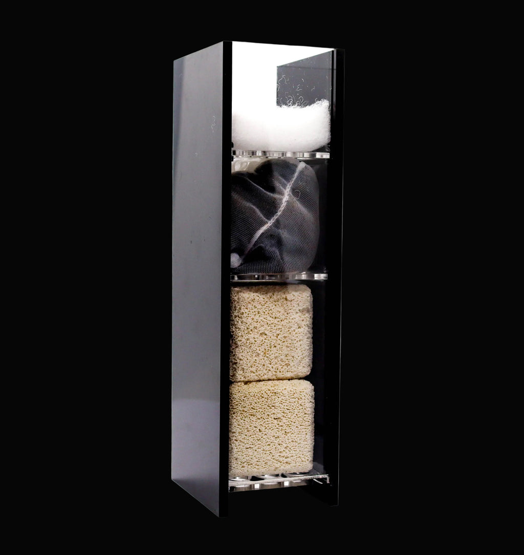 Panier média Reef Casa — étages superposés pour filter floss, charbon actif et biomédia en aquarium nano