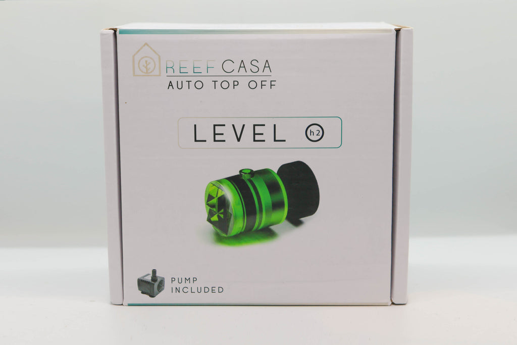 Level-O Reef Casa — système auto top off complet avec contrôleur optique double laser, pompe DC et tuyau