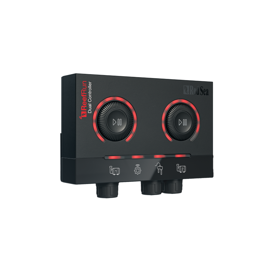 Red Sea RSK 300 DC pompe Sicce PSK DC-1200 connecteurs câble contrôleur vue rapprochée