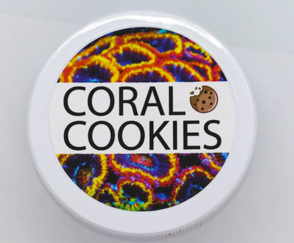 Front view of Reef Casa Coral Cookies for LPS coral feeding