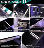 Reef Casa Cube 15 Mark II — aquarium nano récifal 15 gallons, verre non trempé perçable