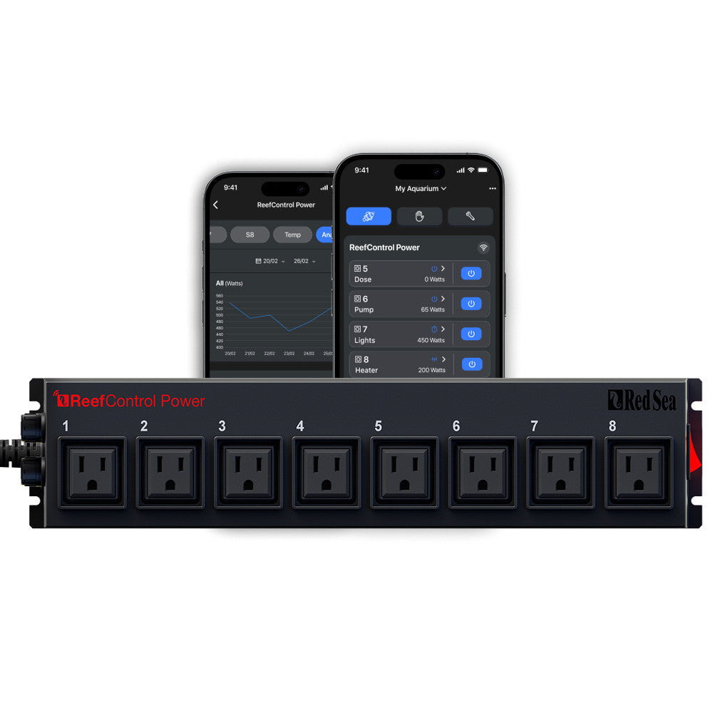 Red Sea ReefControl Power 8 — barre d'alimentation intelligente 8 prises 120 V nord-américaine