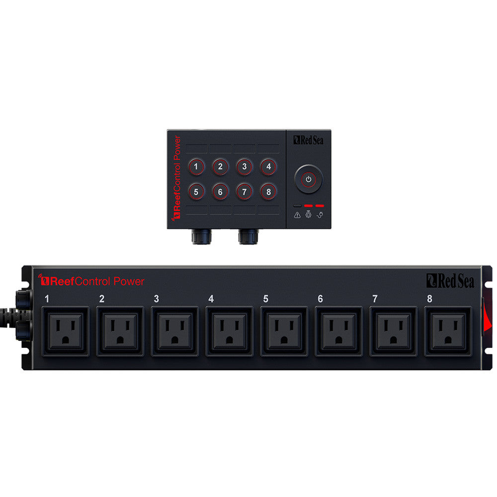Red Sea ReefControl Power 8 Deluxe — barre intelligente 8 prises avec panneau Control Panel 8 inclus