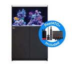 Red Sea REEFER 250 G3 noir - cuve rimless de 90 cm sur meuble en contreplaqué marine