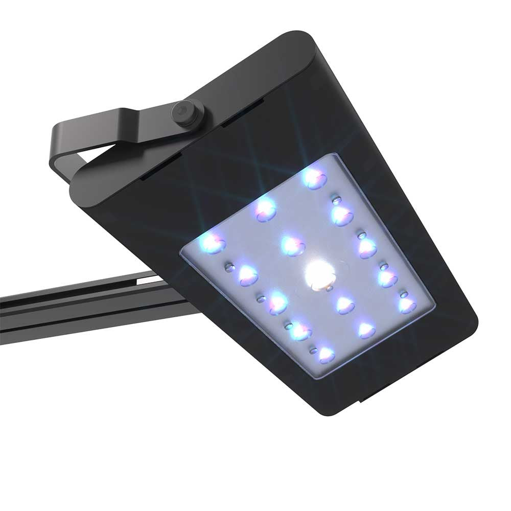 AquaIllumination Hydra Edge  vue angle inclinée bracket tilt mount ajustable