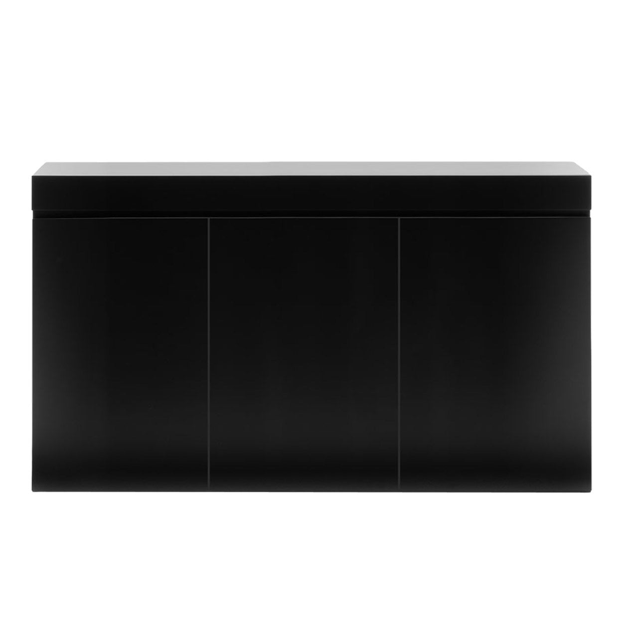 Meuble Aquarium UNS 150U Jet Black — Cabinet Assemblé 150 cm pour Bac Rimless 59 po