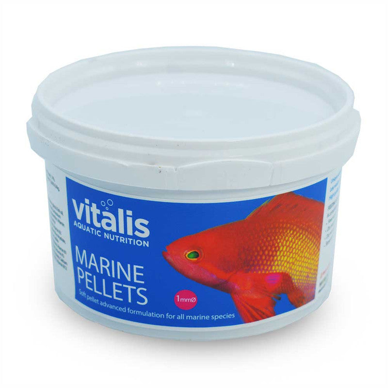 Pot Vitalis Marine Pellets 1 mm granules marines molles farine de poisson entier tous poissons marins
