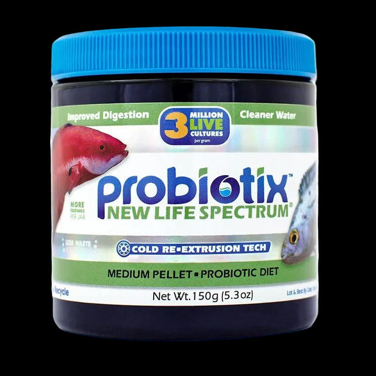 New Life Spectrum Probiotix Medium 150 g jar of 2-2.5 mm probiotic pellets