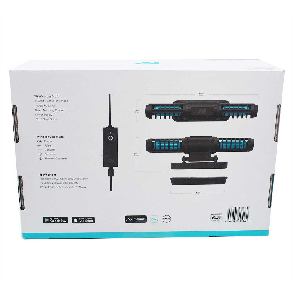 Boîte AquaIllumination Orbit 2 cross-flow pump 25W emballage produit