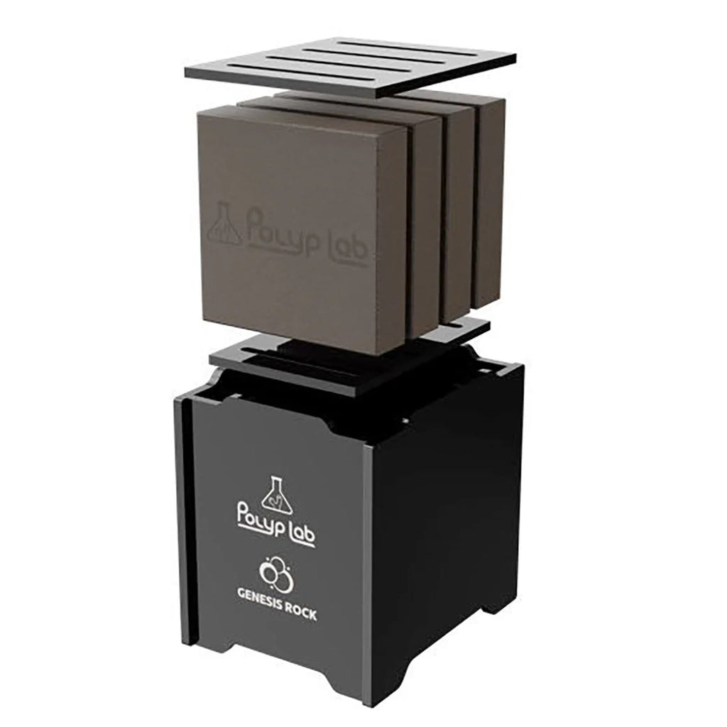 Polyplab Genesis Rock Power Rack éclaté avec blocs céramique déflecteurs de débit récifal